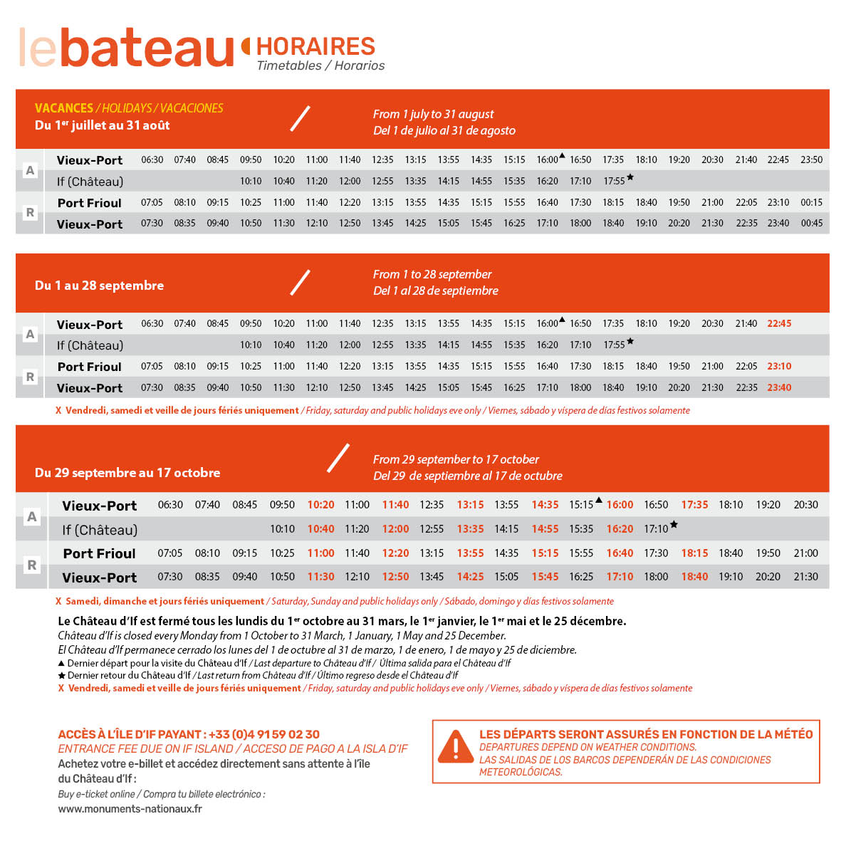 Grille horaire
